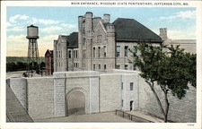 Main Entrance Missouri State Penitentiary Jefferson City MO Vintage Postcard picture