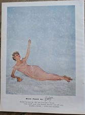 1959 Women's Barbizon snow peach silky feel gown lingerie Vintage fashion  ad  picture