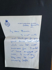 Vintage 1st Battalion Grenadier Guards Chelsea Barracks letter David dance picture