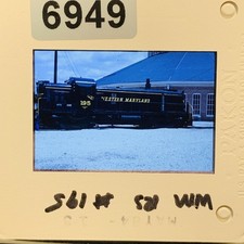 Western Maryland WM 195 Diesel Locomotive Train 35mm Color Slide Photo 1960s-70s picture