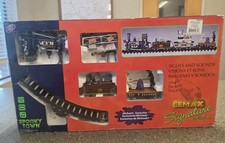 Lemax Signature Collection Halloween Spooky Town RIP Railroad Train-Works GREAT picture