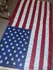 Vintage American Flag Valley Forge Flag Co. 50 star 100% cotton 5x9.5 USA  picture