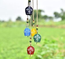 Vivanta 32in Hand-Painted Cow Bell Wind Chime for Rustic Decor Harmony bells picture