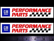 GMParts Set of 2 Orig. Vintage Racing Decal/Stickers CHEVY Pontiac OLDS Corvette picture