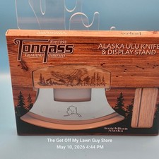 Tongass Trading Alaska Ulu Knife with Eagle Stand Ketchikan New Tool picture