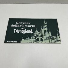 1987 Disney Dollar Envelope GET YOUR DOLLARS WORTH AT DISNEYLAND picture