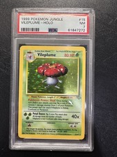 Pokémon Jungle Vileplume Holo 15/64 PSA 7 English Card picture