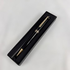 MONTBLANC Meisterstuck 164 Ballpoint Pen F7-36 Black Silver Used picture