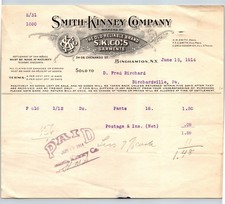 Smith-Kinney Company Invoice Makers Of Old Reliable Brand S.K.Co.'s Garments #2 picture