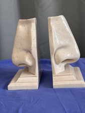 Vintage “David Nose” Bookends Pop Art Faux Marble C2C Nob Hill Gallery Signed picture