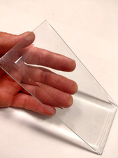 20 rectangular beveled edge glass panels for light fixtures 6 11/16