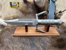 1985 Buck BuckMaster 184 Survival Knife With Tactical  Sheath Mint picture