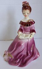 Vintage Josef Original Figurine Lady Reading a Book Read picture