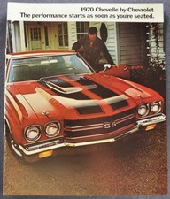 1970 Chevrolet Chevelle Brochure SS 396 454 Malibu Coupe Convertible Reprint picture