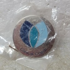 Clinical Coach Pinback Button Round Metal Lapel Pin picture