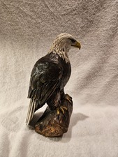 Fantastic Hand Carved Wooden Bald Eagle Signed Kent Bailey 10.5