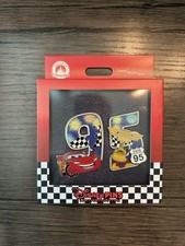 2026 Disney Parks Pixar Cars Lightning McQueen Day 95 Jumbo Pin Set LE 750 picture