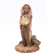 Tom Clark Chief Hollow Horn Bear Sculpture 1987 Signed Sculpture Figurine picture