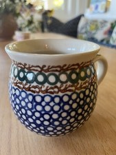 hand Made  painted poland zakłady ceramiczne boleslawiec Mug picture