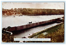 c1910s Government Dam on Mississippi River Lake Itasca Minnesota Posted Postcard picture