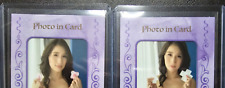 JAV CJ SEXY Photo in card [JULIA] Set of TWO (2) with 1 random MEMORABILIA card picture