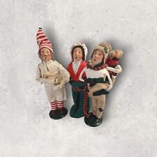 Vintage Byers Choice The Carolers Christmas Figures Dolls PA Folk Art 1980 Lot 3 picture