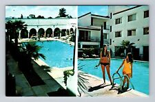 Tucson AZ-Arizona, Aztec Inn, Advertising, Antique Souvenir Vintage Postcard picture