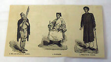 1880 magazine engraving ~ SAVAGE, MANDARIN, CITIZEN, Vietnam picture