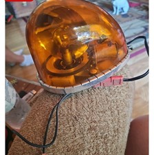 Vintage AMBER Teardrop Magnetic Mount Beacon Light picture