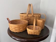 Lot of 4 Longaberger Baskets  Signed picture