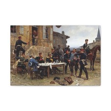 Alphonse-Marie-Adolphe de Neuville (1835–1885) The Spy 1880 - Canvas Wall Art picture