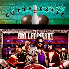 Gutterballs Pinball Topper Acrylic Led RGB Topper for The Big Lebowski picture