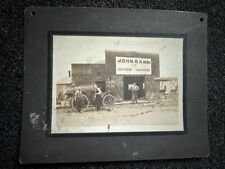 Rare mounted photo 1910s Camp Crook SD Blacksmith Early Automobile Car  picture