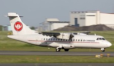 ATR 42-500 ATR-42 Cimber Sterling Desktop Wood Airplane New Model Small 1/72 picture