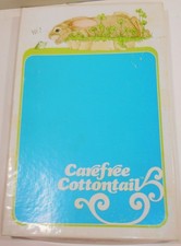 NOS Vintage  Stationery Set Current CAREFREE COTTONTAIL Rabbit 78 Piece Set picture