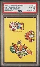 1989 SUPER MARIO BROS #31 Topps Nintendo Game Tip Stickers PSA 10 RARE GEM MT picture