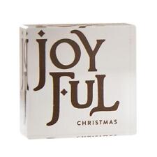 Joyful Christmas Elegant Mini Lucite Block Pack of 4 Size 2 in SQ picture