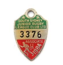 .1984 SOUTH SYDNEY JUNIOR LEAGUES CLUB MEMBERS BADGE 3376. picture