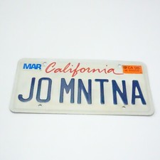 Original California Joe Montana License Plate 49R, 49ers Champions Football picture