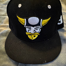 Hockey Iceland Embroidered Viking Black SnapBack Mighty Ducks D2 picture