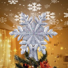Christmas Tree Topper Projector Snowflake Christmas Tree picture