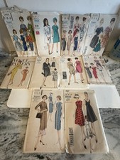 VINTAGE VOGUE DRESSES SEWING PATTERN LOT OF 10- PARIS ORIGINAL- AMERICANA - picture