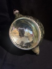 Vintage HEIM Glass Christmas Ornament Pre War Turnip Indent-made In USA picture