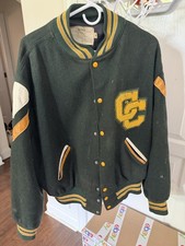 Vintage 1980's Central Cabbarus Hogh School Letter Jacket XL Concord NC picture