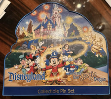 Disneyland Where the Magic Begins Pin Set 2001 NIB picture