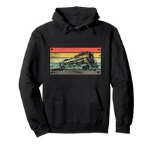 Vintage train railway retro T-shirt railway burgundy Neargift parka picture