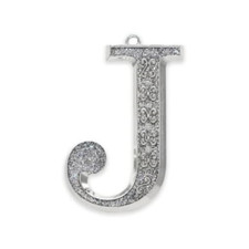 Letter J | Harvey Lewis Holiday Ornament Christmas Tree Ornament With Crystals picture