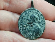 Excavated 17th - 18th Century, Saint Francis Colonial Religious Medal picture