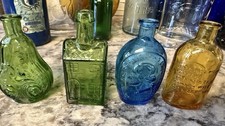 Vintage Wheaton Miniature Glass Bottles Lot of 4 Washington House Medicine picture
