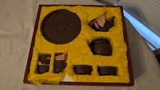 Boxed Chinese Tea Set Brown Pottery picture